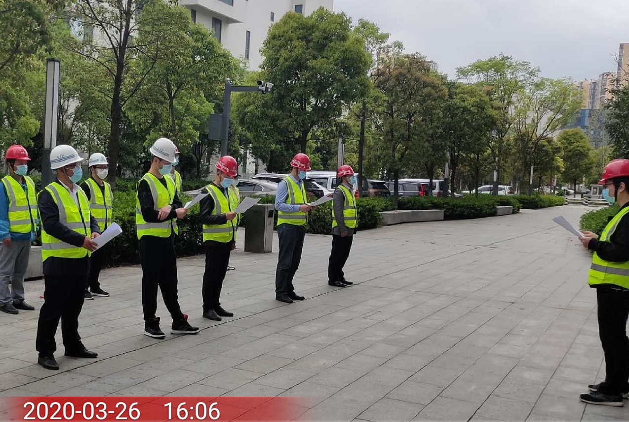3月26日，巡司河項(xiàng)目部開展員工進(jìn)場防疫教育.png